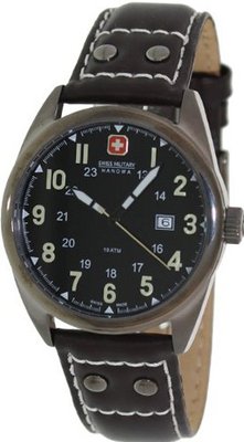 Swiss Military Hanowa Sergeant 06-4181-30-007-05 Brown Leather Swiss Quartz with Black Dial