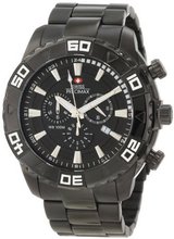 Swiss Precimax SP12053 Valor Elite Black Dial with Black Stainless-Steel Band