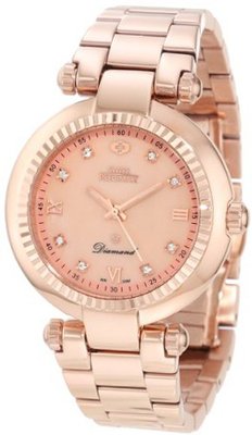 Swiss Precimax SP12136 Avant Diamond Mother-Of-Pearl Dial Rose-Gold Stainless Steel Band