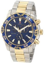 Swiss Precimax SP12154 Formula-7 Pro Blue Dial Two-Tone Stainless Steel Band Diving