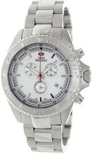 Swiss Precimax SP12191 Maritime Pro Silver Dial Silver Stainless Steel Band