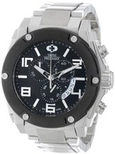 Swiss Precimax SP13027 Admiral Pro Black Dial with Silver Stainless Steel Band