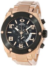 Swiss Precimax SP13028 Admiral Pro Black Dial with Rose-Gold Stainless Steel Band
