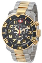 Swiss Precimax SP13046 Verto Pro Black Dial with Two-Tone Stainless Steel Band