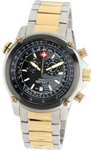 Swiss Precimax SP13078 Squadron Pro Black Dial with Two-Tone Stainless-Steel Band