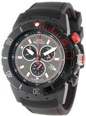 Swiss Precimax SP13284 Pursuit Pro Sport Grey Dial with Black Silicone Band