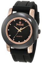 Swistar 451-47L Swiss Quartz Scratch Resistant Ceramic and Rose Gold Plated Stainless Steel Dress