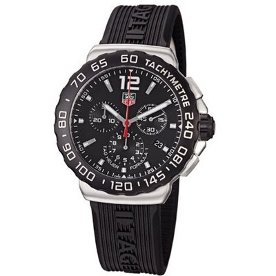 TAG Heuer CAU1110.FT6024 Formula 1 Black Dial Black Rubber Strap Quartz