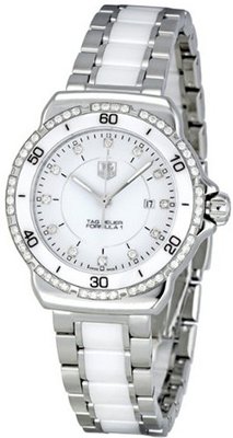 Tag Heuer Formula 1 White Diamond Dial Steel and Ceramic Ladies WAH1313.BA0868