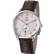 TAG Heuer WAS2112.FC6181 Carrera Silver Dial Brown Leather Strap
