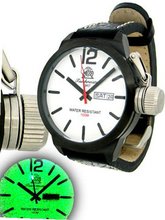 Tauchmeister T0178 XL Black Military Dive with Luminous Dial