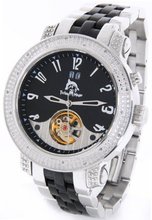 Techno Master Genuine Diamond Automatic Movement Stainless Steel w/ 2 Interchangeable Bands #TM-2108H2