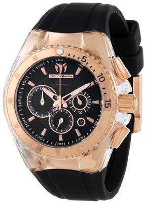 TechnoMarine Unisex 110044 "Cruise Original Star" Gold-Tone Stainless Steel with Interchangeable Rubber Straps