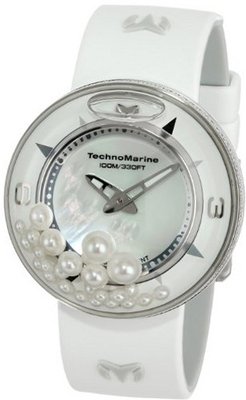 TechnoMarine Unisex 813004 AquaSphere Crystal Authentic Pearls Dial Set