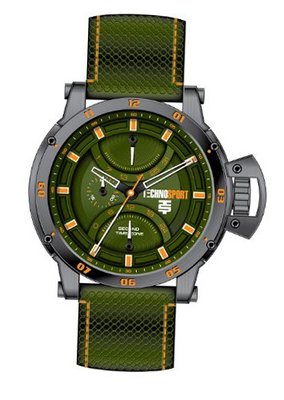 Technosport Stainless Steel Chronograph TS470-2 Military green Silicone