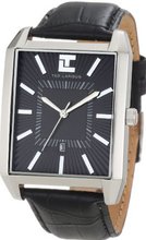 Ted Lapidus 5114702 Black Textured Dial Black Leather