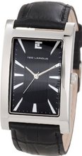 Ted Lapidus 5115301 Black Textured Dial Black Leather