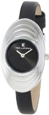 Ted Lapidus B0201RNNN Grey Dial Black Leather