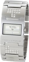 Ted Lapidus D0112RBIX Crystal Accented Silver Dial Silver Tone Base Metal