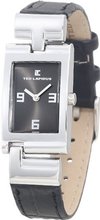 Ted Lapidus D0454RNAN Charcoal Dial Black Leather