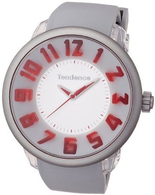 Tendence Fantasy 3H Unisex Quartz with Grey Dial Analogue Display and Grey Plastic or PU Strap T0630005