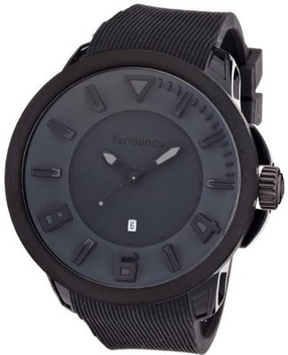 Tendence Gulliver Sport Unisex Quartz with Black Dial Analogue Display and Black Plastic or PU Strap TT530004