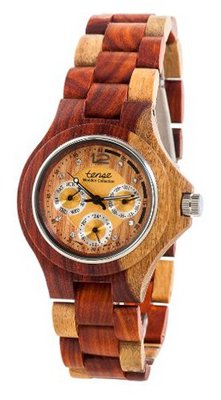 Tense Inlaid Multicolor Wood Triple Dial Round G4300I LF