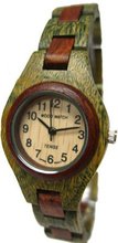 Tense Ladies Round Classic All Natural Wood Green/Sandalwood L7509GS