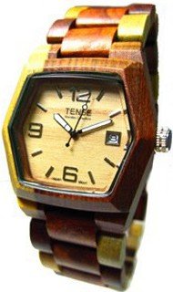 Tense Wood Inlaid Multicolor w/ Date Window G8300I LF (Light Face)