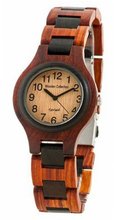 uTense Wood Watches Tense Round Two-Tone Solid Wood G7509SD Hypoallergenic 