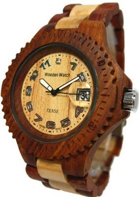 uTense Wood Watches Tense Sandalwood & Maple Wood G4100SM ANLF 