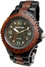 Tense Two Tone Round Sport Wooden Roman Numeral G4100DS RNDF