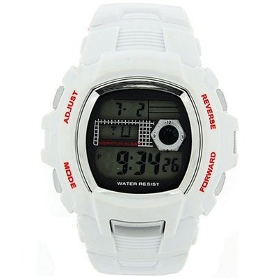The Olivia Collection Childrens Digital Chronograph White Strap Sports