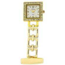 The Olivia Collection Gold Square Open Link Professional Fob TOC70