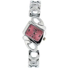 The Olivia Collection Ladies Pink Dial Bracelet Strap Dress COS05