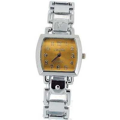 The Olivia Collection Ladies Square Gold Dial Bracelet Strap Dress COS48