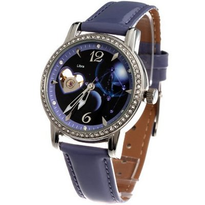 Time100 Constellation-series-Libra Genuine Leather Strap Automatic Mechanical Ladies #W80050L.07A
