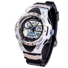 TIME100 Dual Display Multifunction Silver Sport Diving Electronic #W40013M.01A