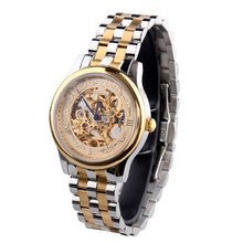 TIME100 Skeleton Automatic Fine Steel Band Mechanical #W60015G.01A