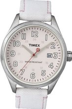 Timex Originals T2N350 Unisex T Series Cream Dial White Strap