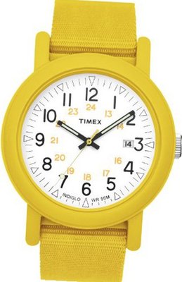 Timex Originals T2N490 Unisex Originals White Dial Yellow Strap