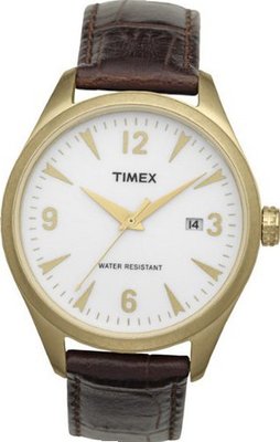 Timex Originals T2N532 Originals White Dial Brown Leather Strap
