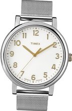 Timex Originals T2N600 White Silver Classic Round