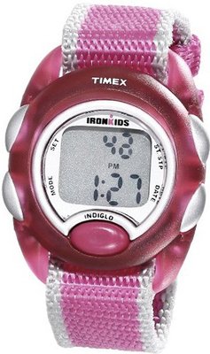 Timex Kids' T7B9809J IronKids Translucent Pink Resin Strap