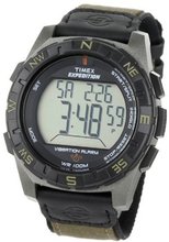 Timex T49854 Expedition Rugged Digital Vibration Alarm Brown Nylon Strap