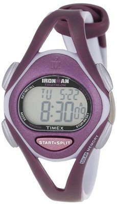 Timex T5K007 Ironman Sleek 50-Lap Plum/Gray Resin Strap