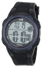 Timex T5K086 1440 Sports Digital Black/Blue Resin Strap