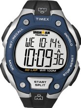 Timex T5K496 Ironman Traditional 50-Lap Black Resin Strap