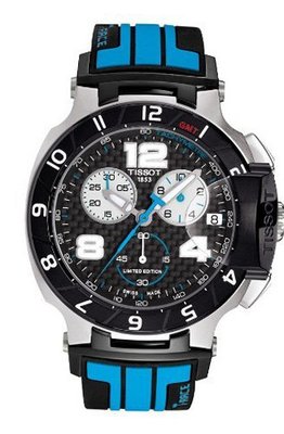 Tissot T-Race MotoGPChronograph Black Dial Black and Blue Silicone T0484172720700