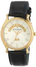 Titan 1482YL01 Classique Gold Tone Day and Date Function